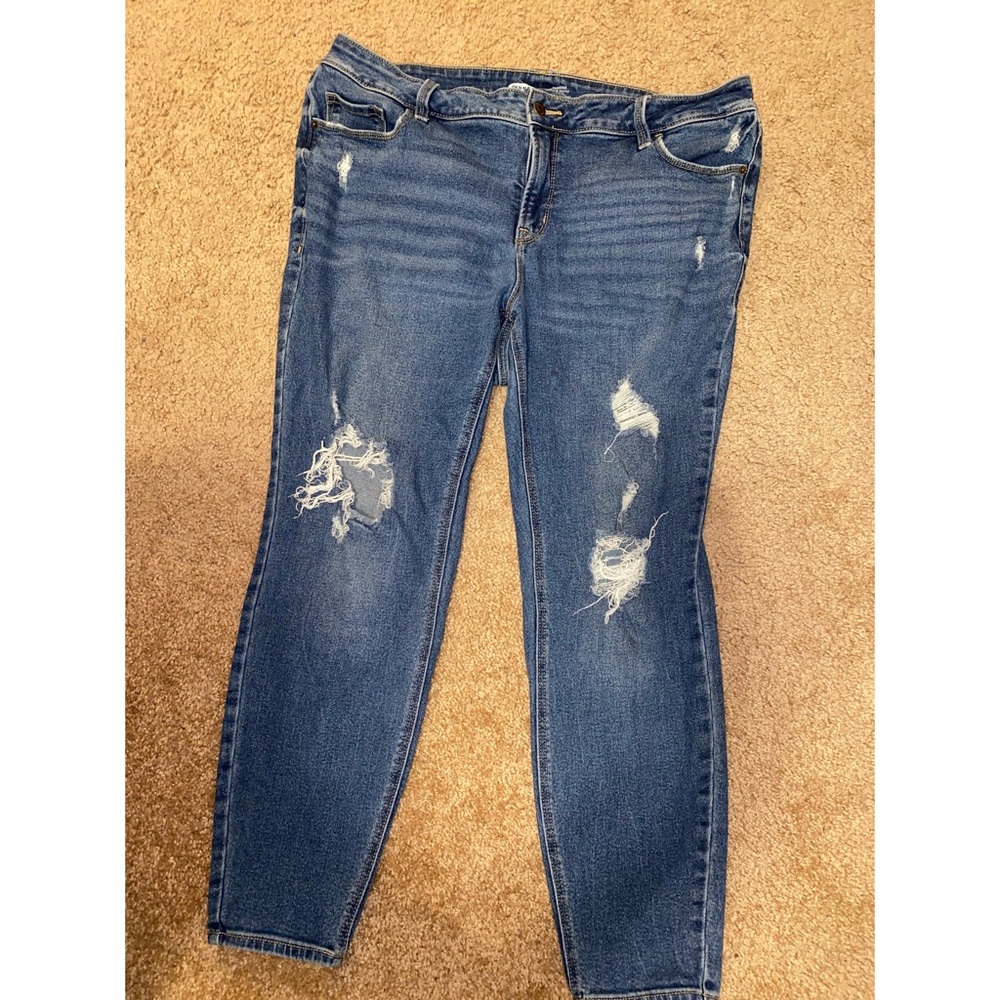 OLD NAVY Plus Size Rockstar Super Skinny High Rise Jeans